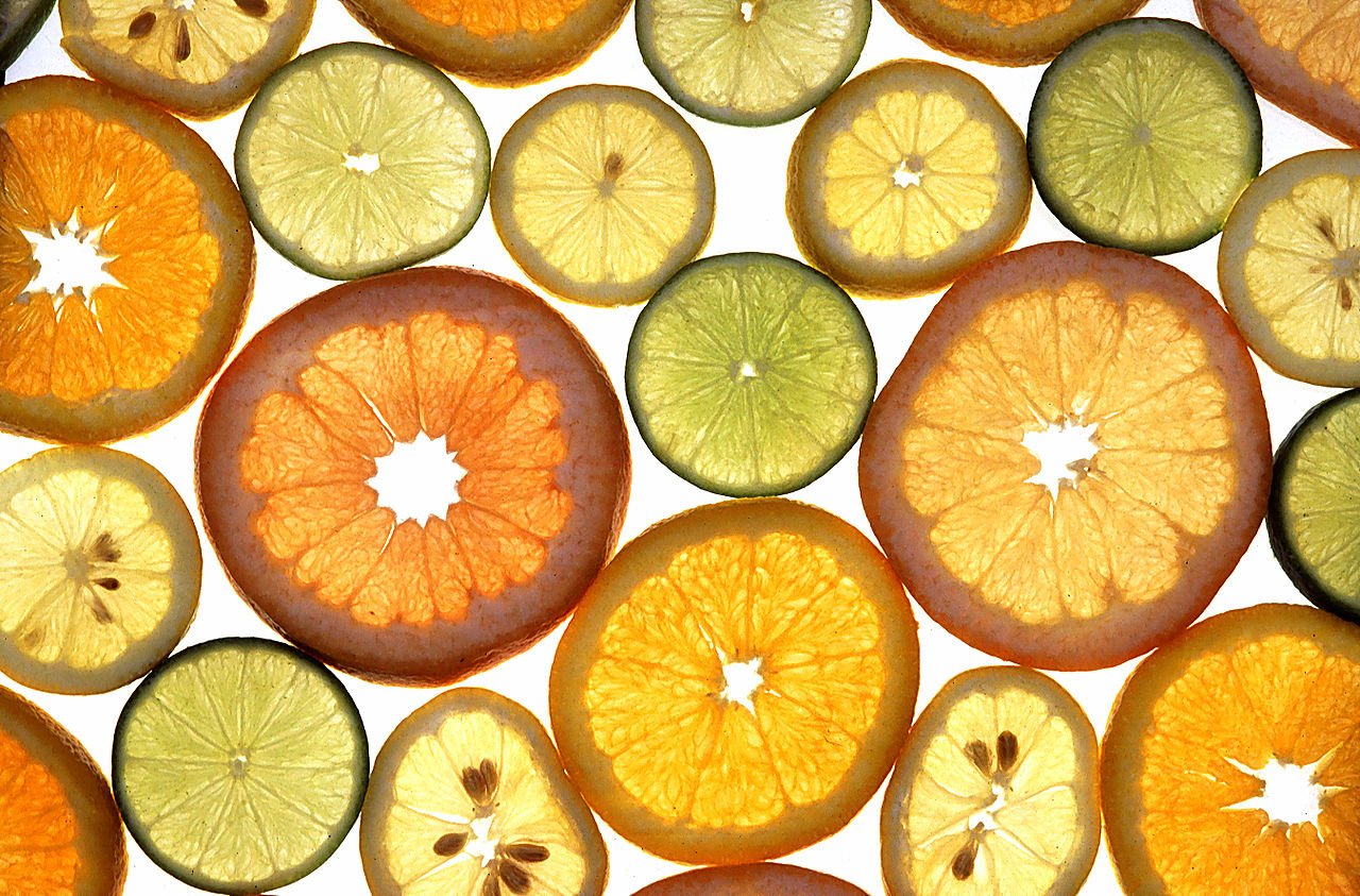 citrus fruit slices photographed by Scott Bauer, USDA