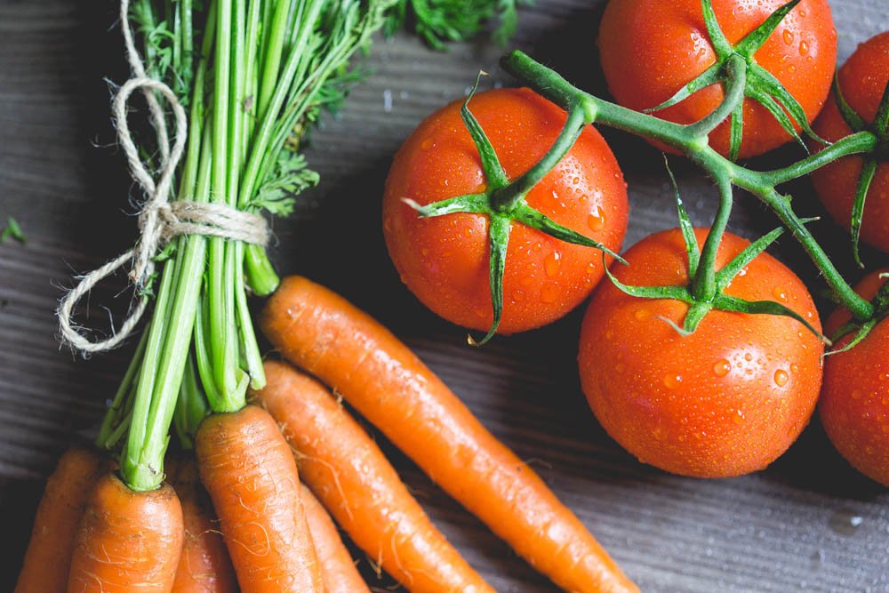do carrots and tomatoes change the ph of your body