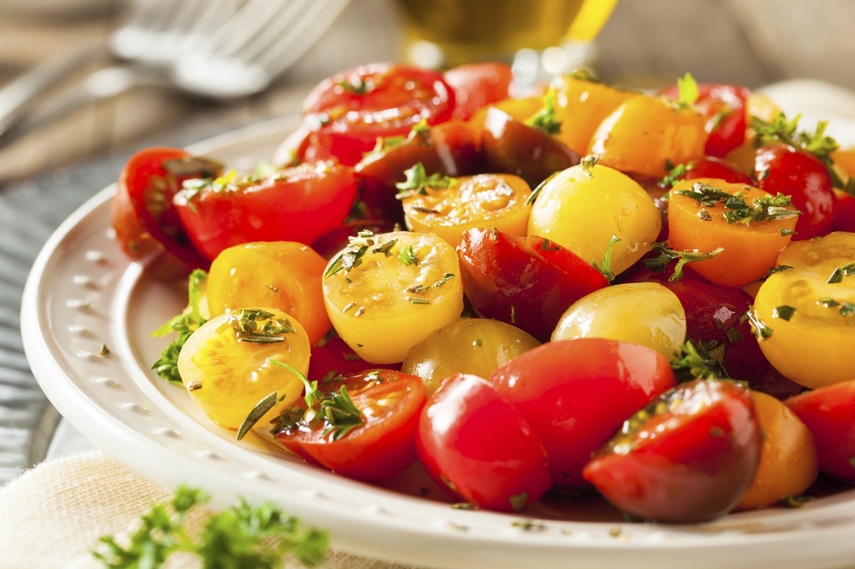 Lycopene rich tomato salad